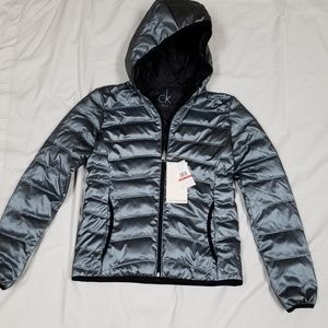 Calvin Klein Steel Grey Coat - Size XS